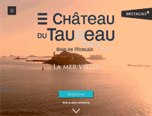 Tablet Screenshot of chateaudutaureau.com